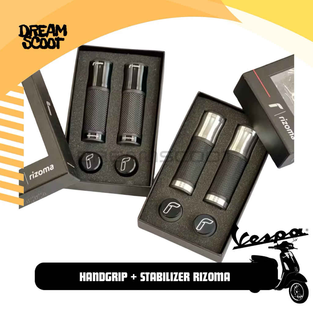 Handgrip Rizoma + Stabilizer Rizoma Universal Vespa Sprint Vespa Primavera Vespa S Vespa LX Vespa LX