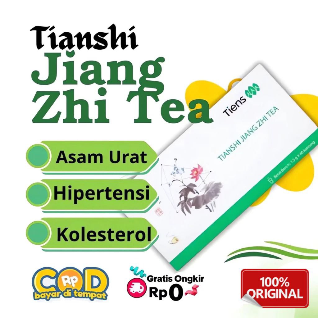 TIENS JIANG ZHI TEA OBAT HERBAL ASAM URAT TEH HERBAL UNTUK ASAM URAT HIPERTENSI & KOLESTROL