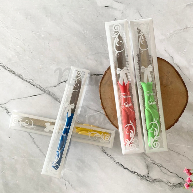 Souvenir Pernikahan Pisau Kecil Pisau Bumbu Dapur Pisau Potong Buah Gagang Plastik Warna Warni
