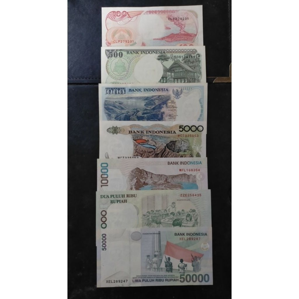 Gress/Baru uang era tahun 1990 mulai 100 rupiah perahu layar sampai 50000 wr Supratman