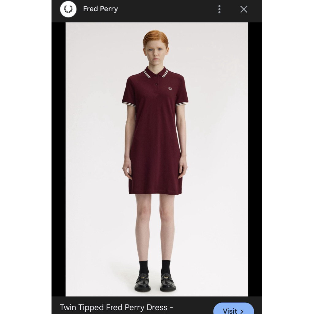 fred perry dress preloved fred perry