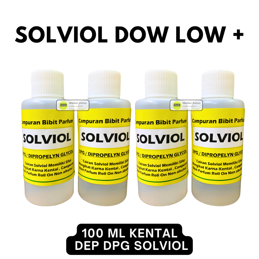 Campuran Bibit Parfum Roll On 100 ML MURNI KENTAL SOL DEP DPG - Solviol + DIPROPYLENE GLYCOL (DPG)