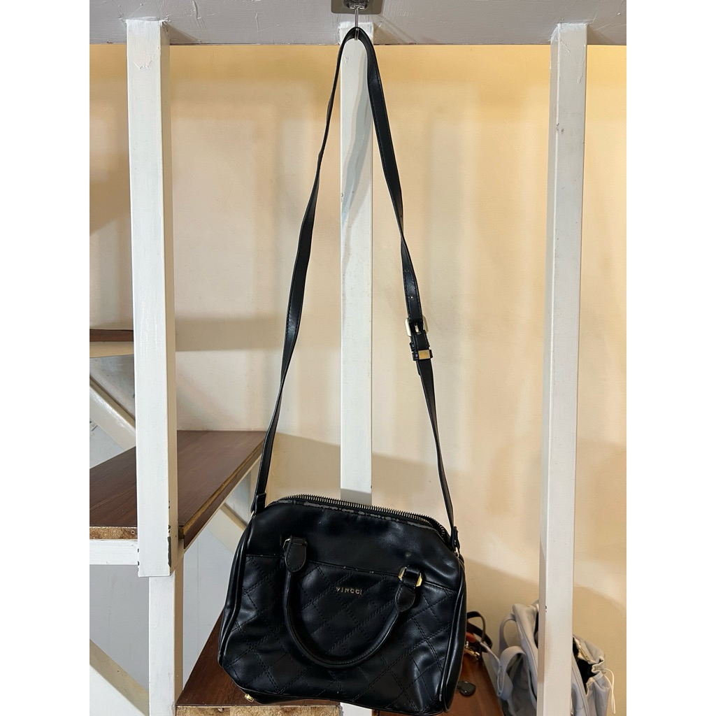 Tas Vincci Original Malaysia - Quilted Handbag Black