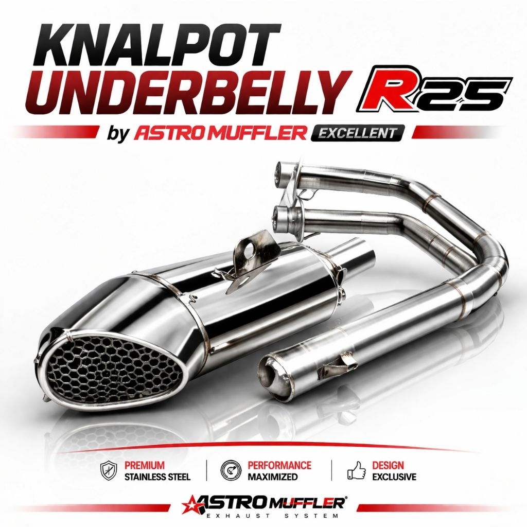 Knalpot underbelly for Yamaha R25