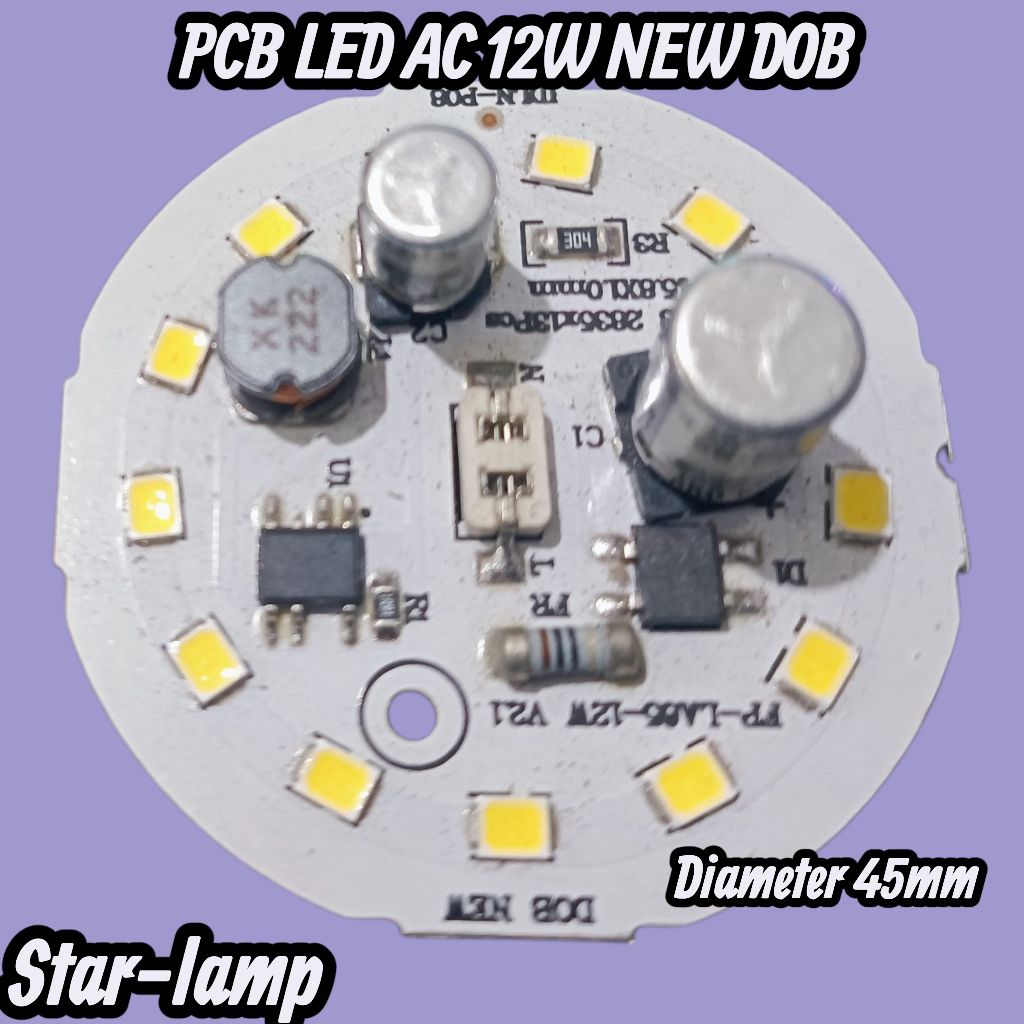 PCB LED AC NEW DOB 12W