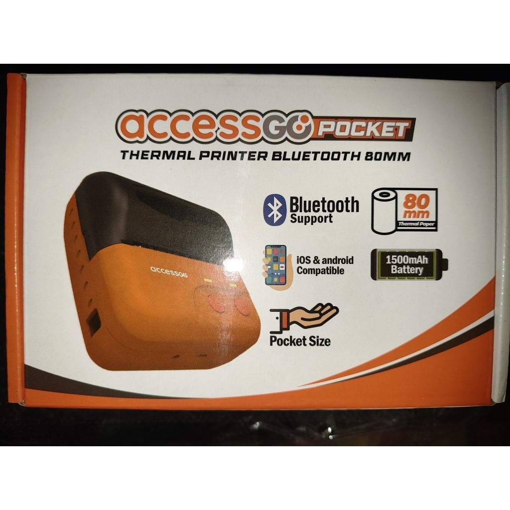 Printer Bluetooth Thermal 80mm Accessgo Bekas Garansi Normal