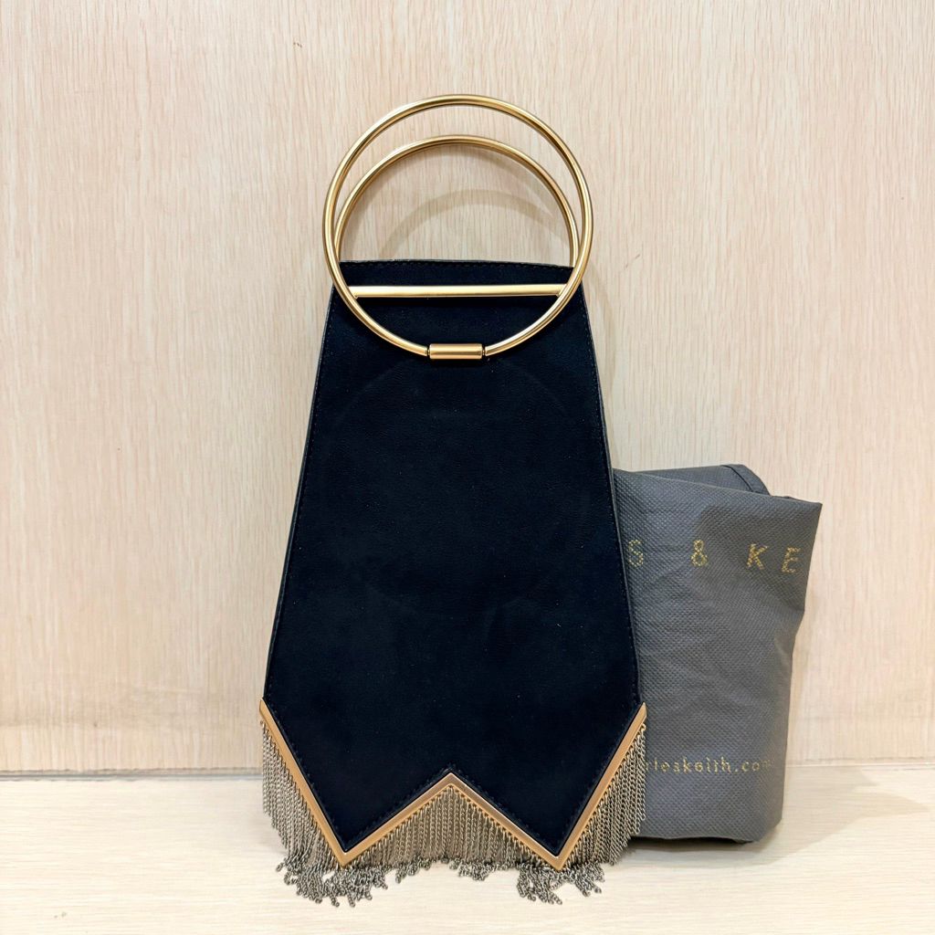 ORIGINAL STORE Charles & Keith top handle bag clutch bag - two way CK official store hand bag pouch 
