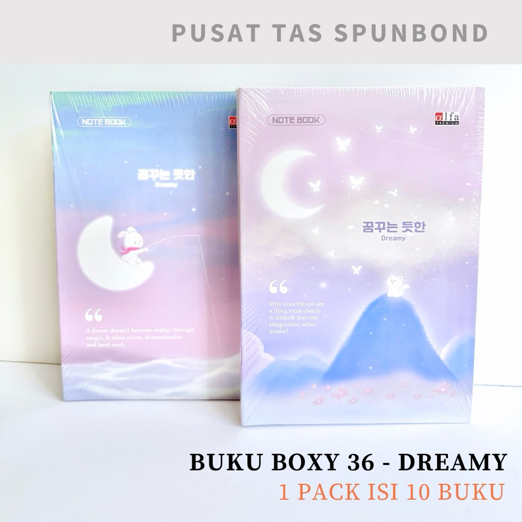 BUKU TULIS BOXY 36 - BUKU TULIS KOREAN - AESTHETIC NOTEBOOK