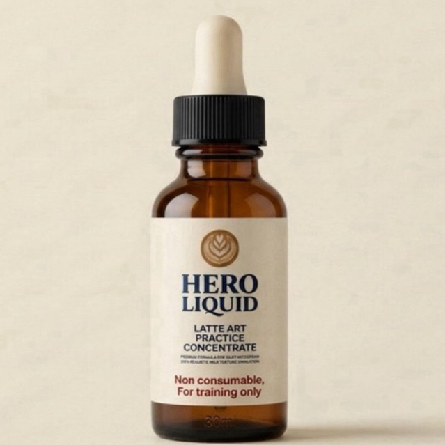 HERO LIQUID | LIQUID PENGGANTI SUSU UNTUK LATIHAN MENGGAMBAR LATTE ART