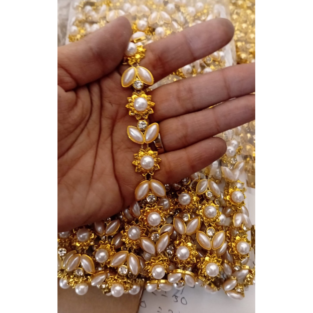 [ROLL] Aksesoris Payet Diamond Rangkai Model Mutiara Bunga