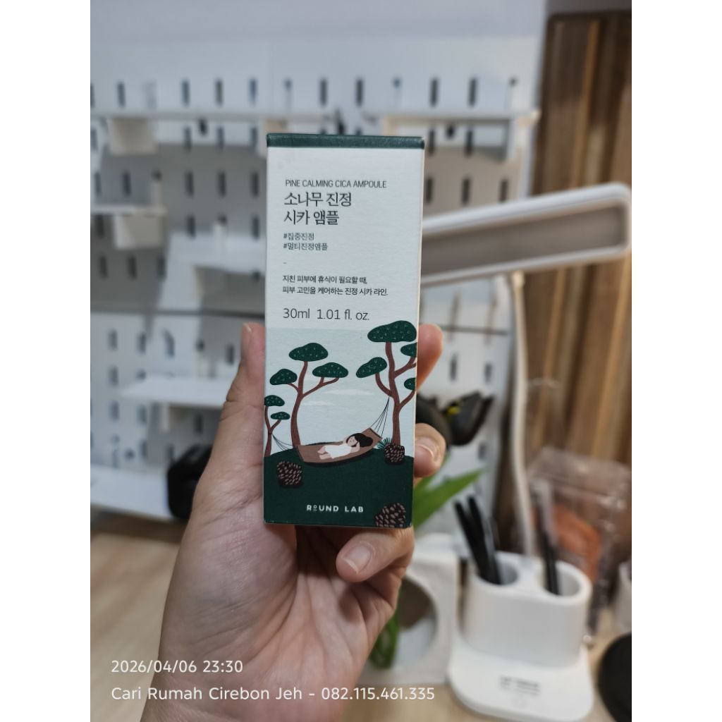 round lab pine calming cica ampoule