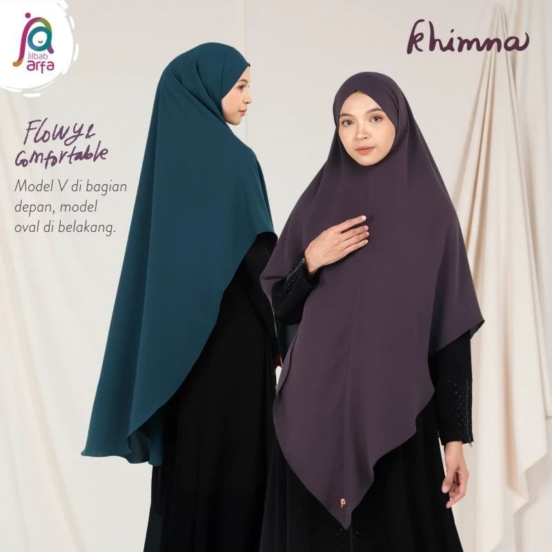 Khimna Khimar Bandana by Jilbab Arfa Hijjab Marzan Premium Anti Uv tidak menerawang