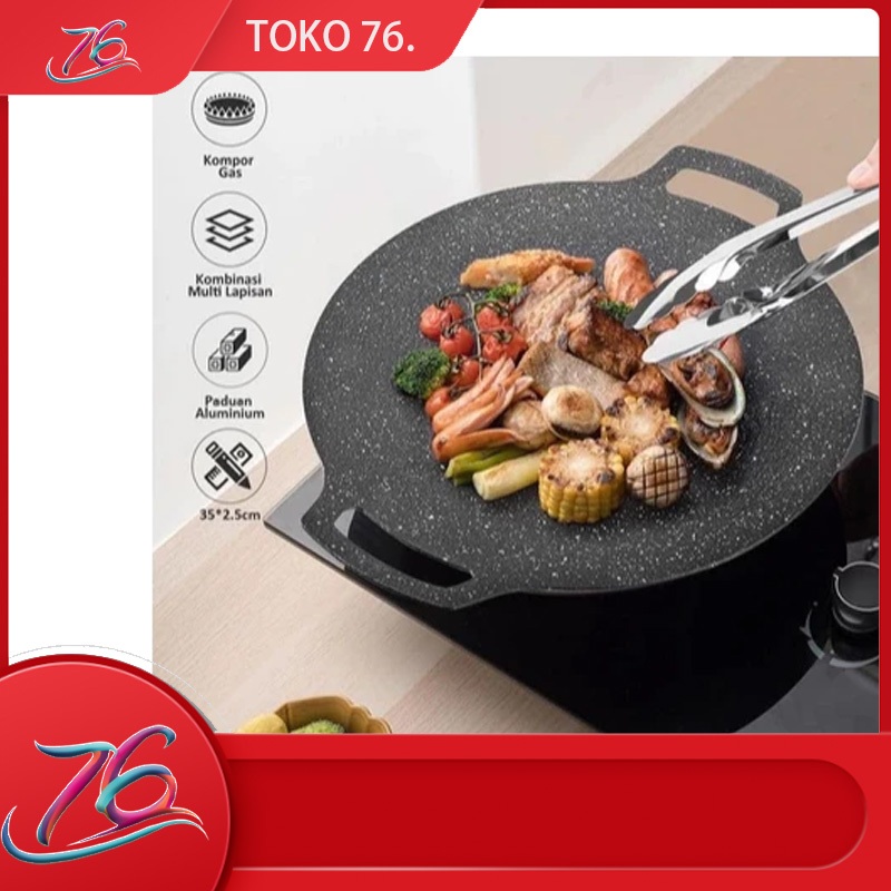 WAJAN KONDUKSI SERBAGUNA PANCI TEFLON MULTI GRILL PAN TEFLON BBQ TEFLON BAKAR BAKAR