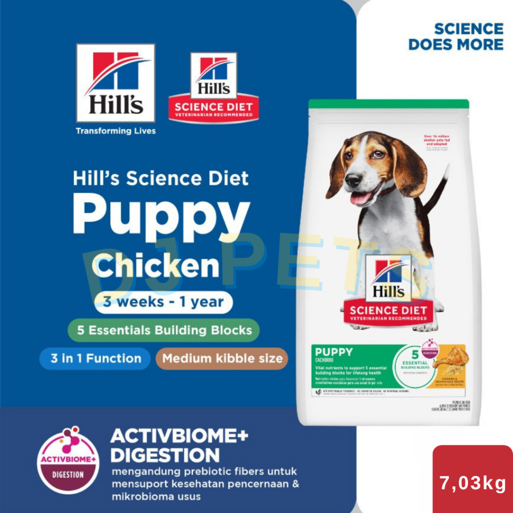 Hill's Science Diet Puppy Chicken 7,03 kg Makanan anak anjing induk hamil dan menyusui