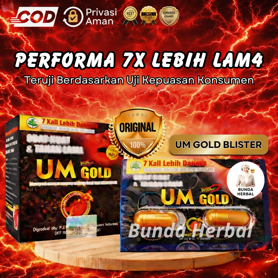 UM GOLD KAPSUL BLISTER | Urat Madu 100% Original | UM Gold Blister | UM Gold New | UM Gold Ori | Ura