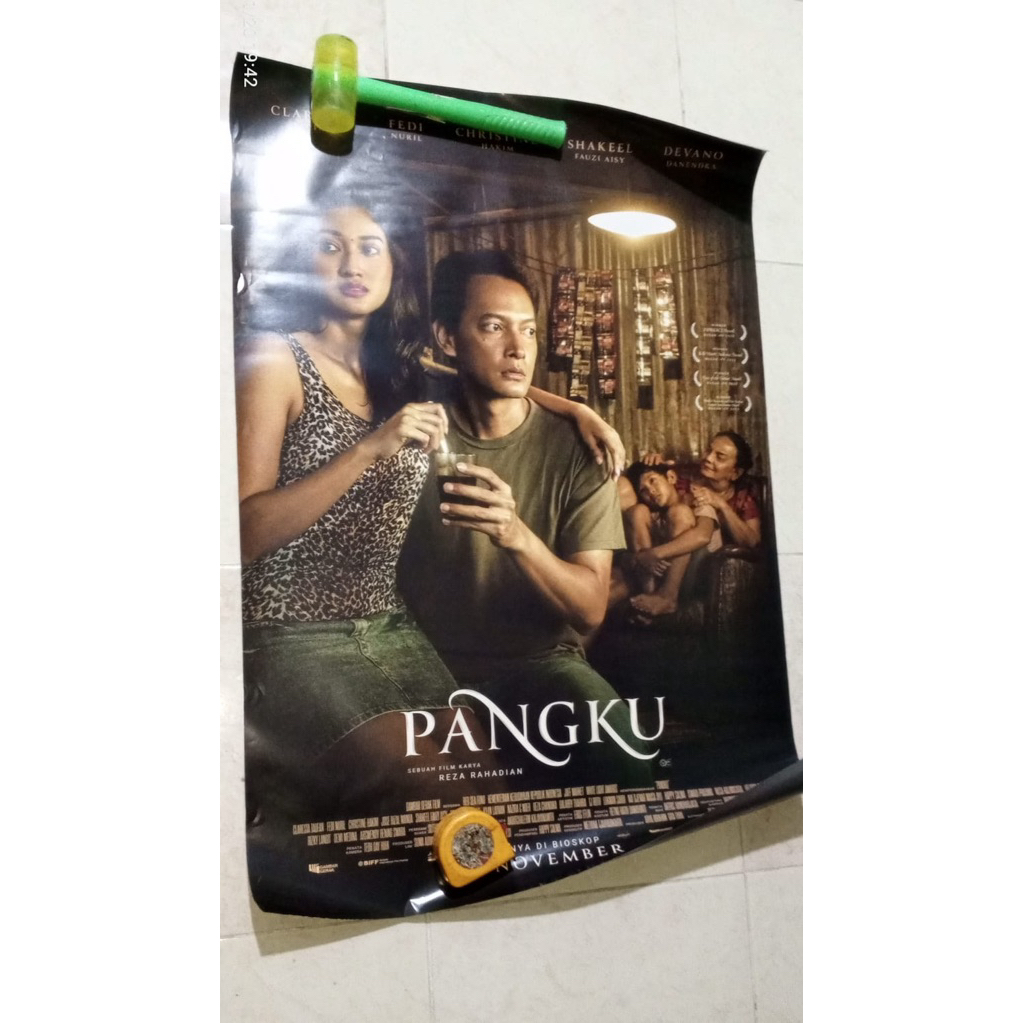 POSTER ORIGINAL MOVIE - FILM PANGKU - EX BIOSKOP