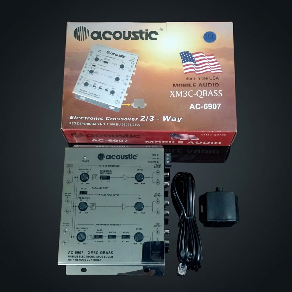 Acoustic Crossover Aktif 3-Way plus Remote Control SET