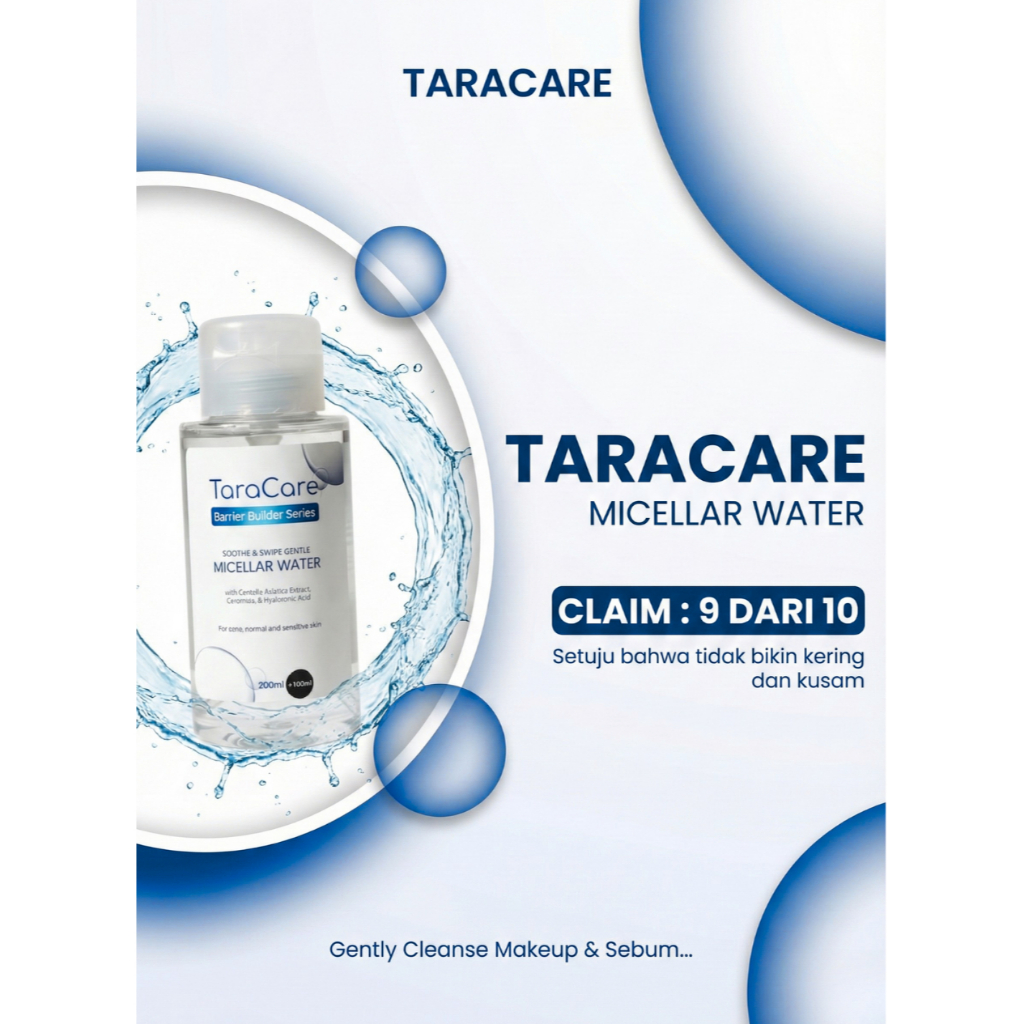 Taracare Micellar Water Makeup Remover Cerah