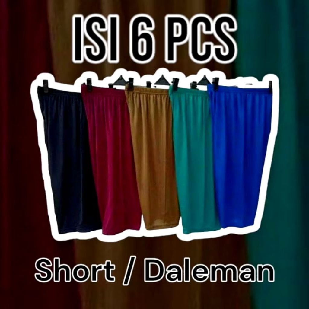 [6 PCS] Sot Daleman Wanita Dewasa Celana Pendek Daleman Rok Dan Legging Dewasa Kolor Sot Lusinan Bah