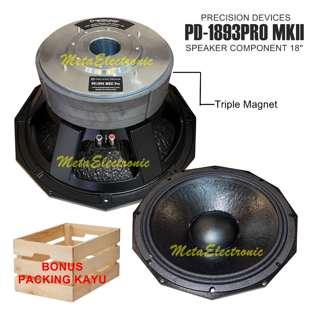 Component 18 Inch Triple Magnet PD1893PRO MKII Speaker Komponen PD 1893pro MKII