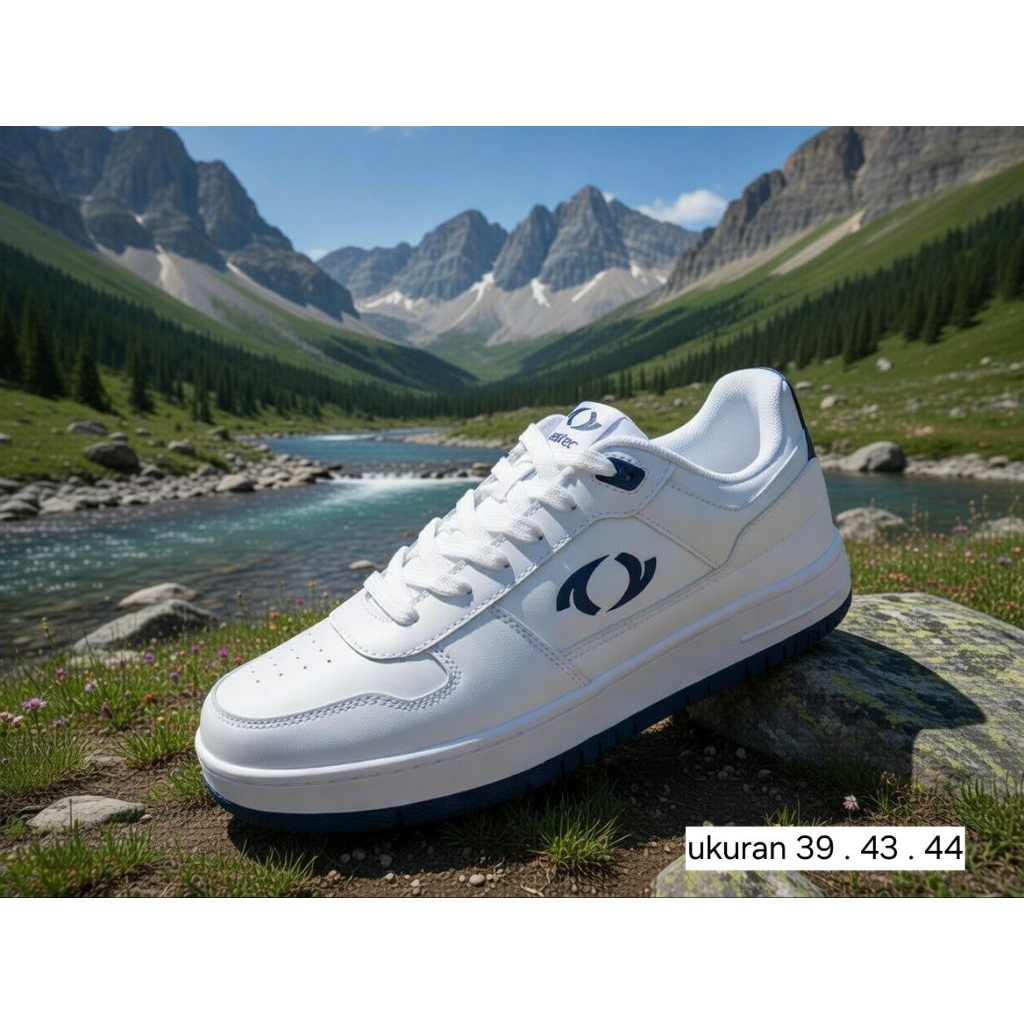sepatu tenis astec original asli putih