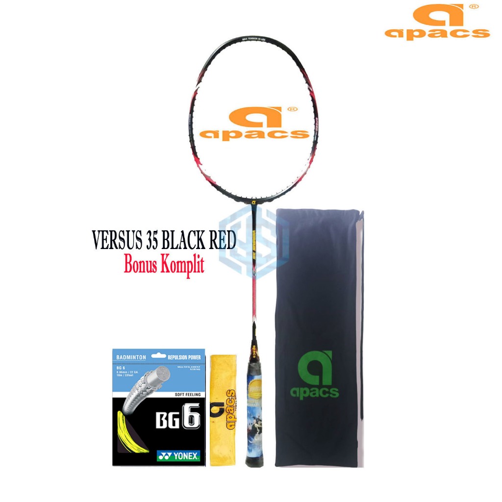 Raket Badminton Apacs Versus 35 Bonus Komplit Apacs Versus 35
