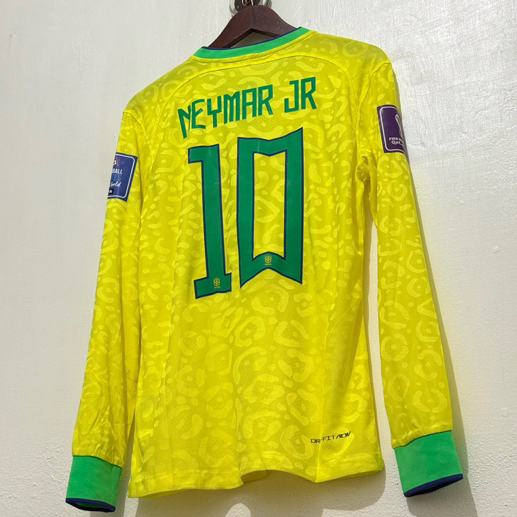 JERSEY BRAZIL HOME 2022 WORLD CUP LONGSLEEVE PLAYER ISSUE - NEYMAR JR
