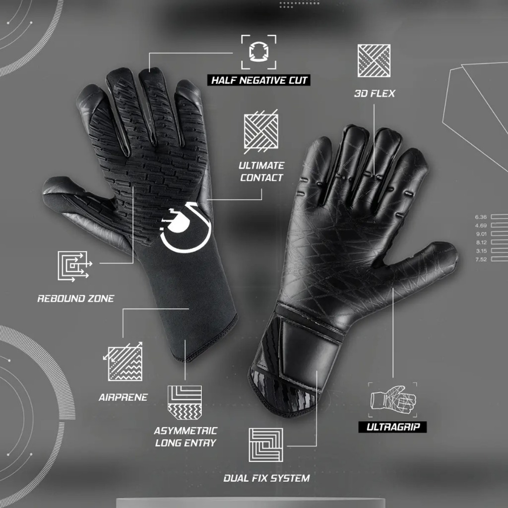 Sarung Tangan Kiper Uhlsport Night Edition Ultragrip HN 1011373012026