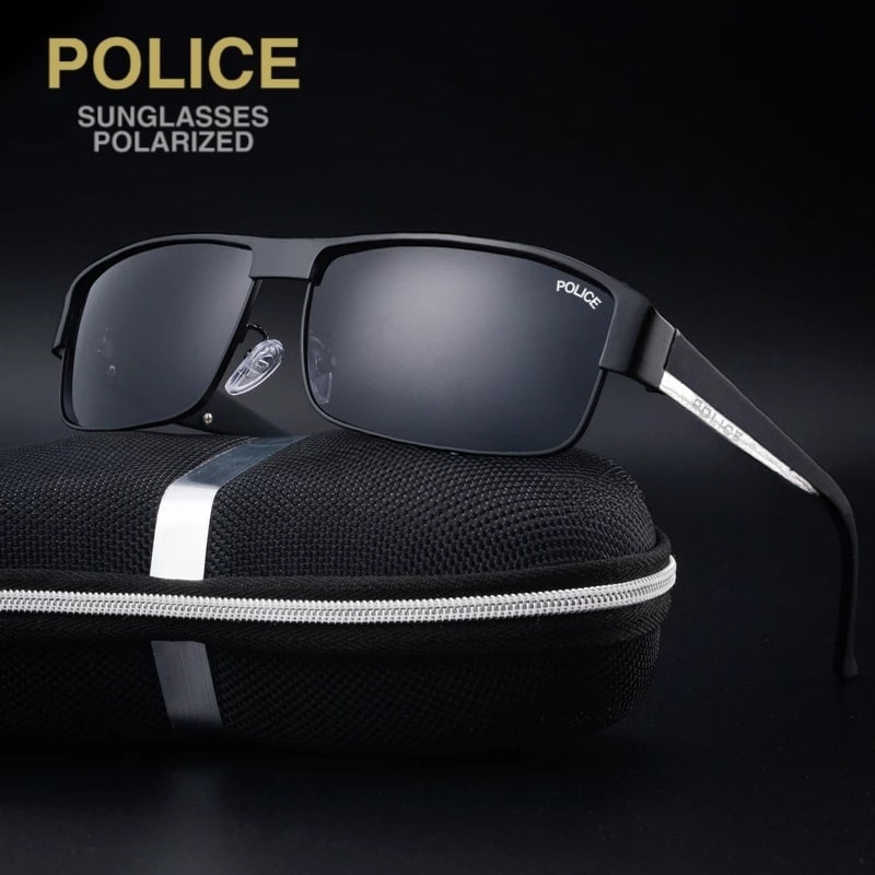 Kacamata Hitam Police Polarized Anti Radiasi Anti Silau Aksesoris Fashion Sport Cocok Untuk Berkenda