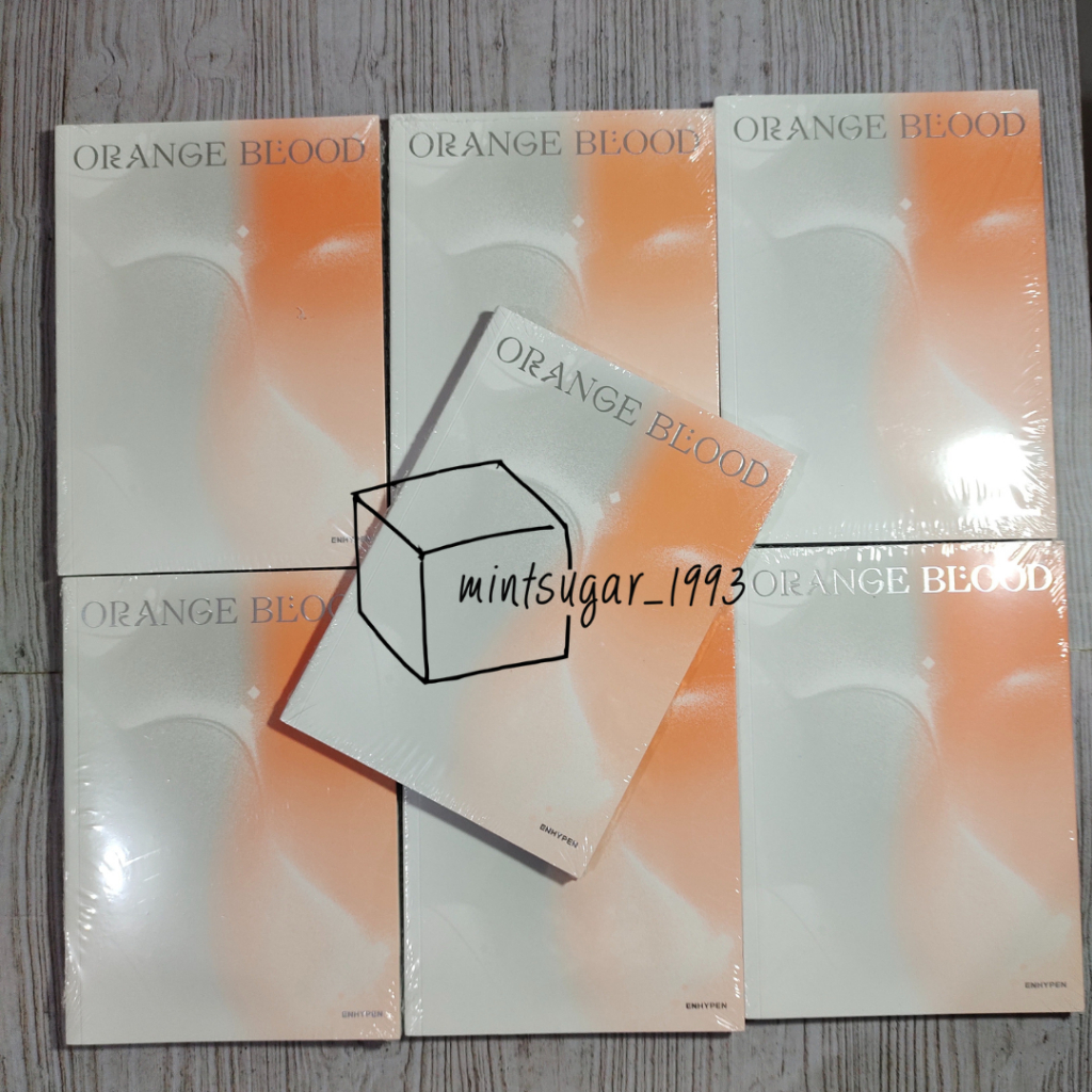 [ NO POB | READY STOCK OFFICIAL ]  ENHYPEN - 5th Mini Album ORANGE BLOOD ( ENGENE Ver. ) OFFICIAL FI
