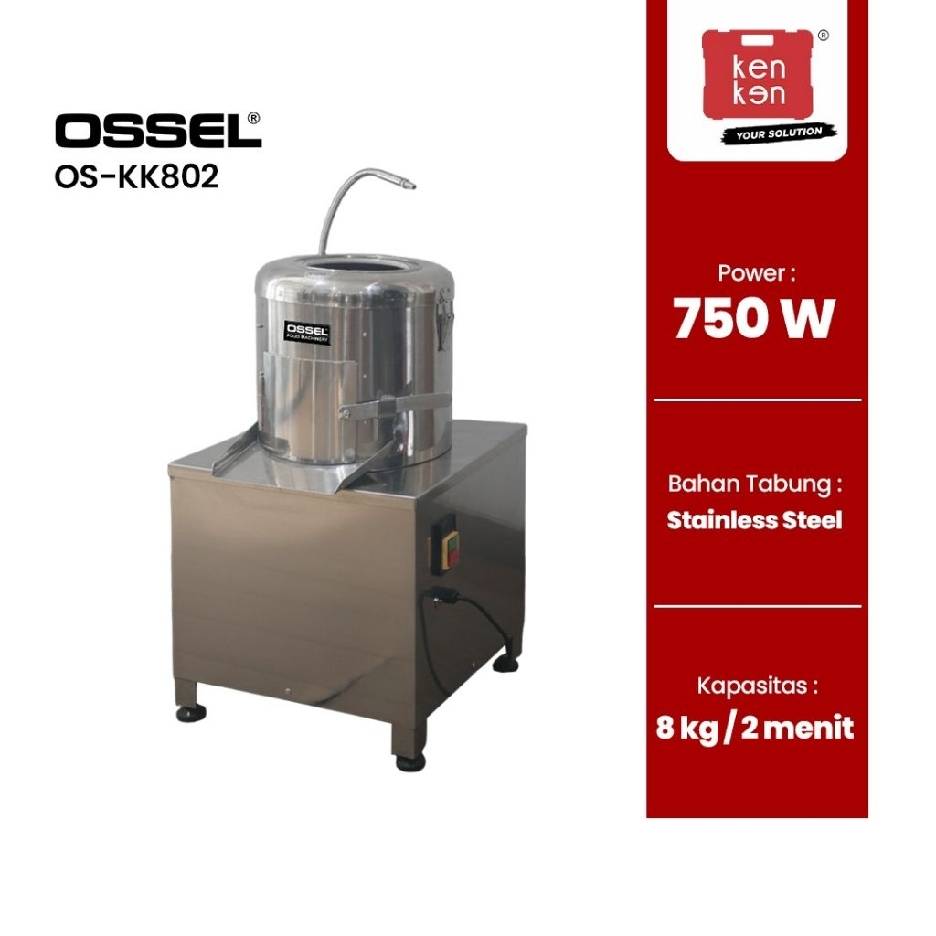 Ossel - Mesin Pengupas Kentang Kupas Kentang  Wortel Kupas Otomatis UMKM Potato Peeler OS-KK802