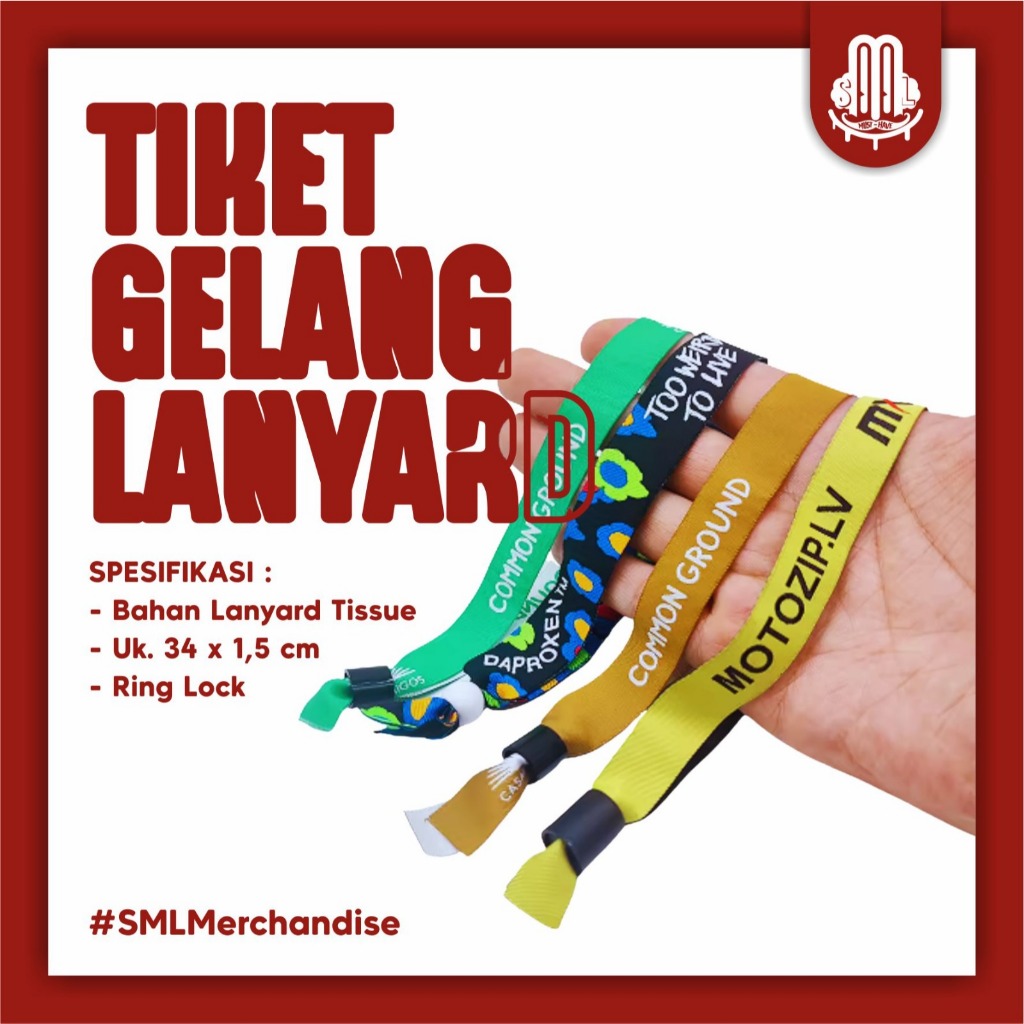 TIKET GELANG LANYARD CUSTOM