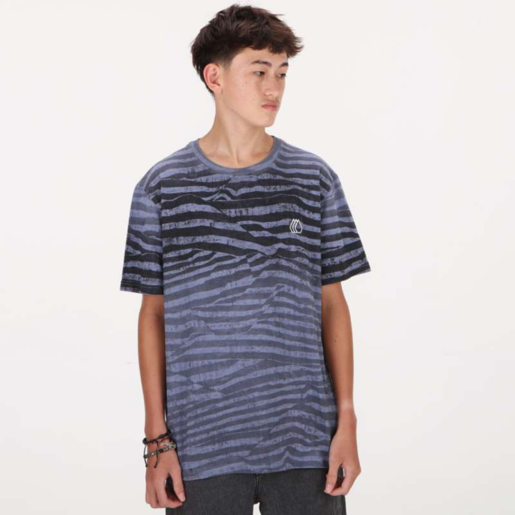 Volcom Kaos Lengan Pendek Pria MCT Warp Denim