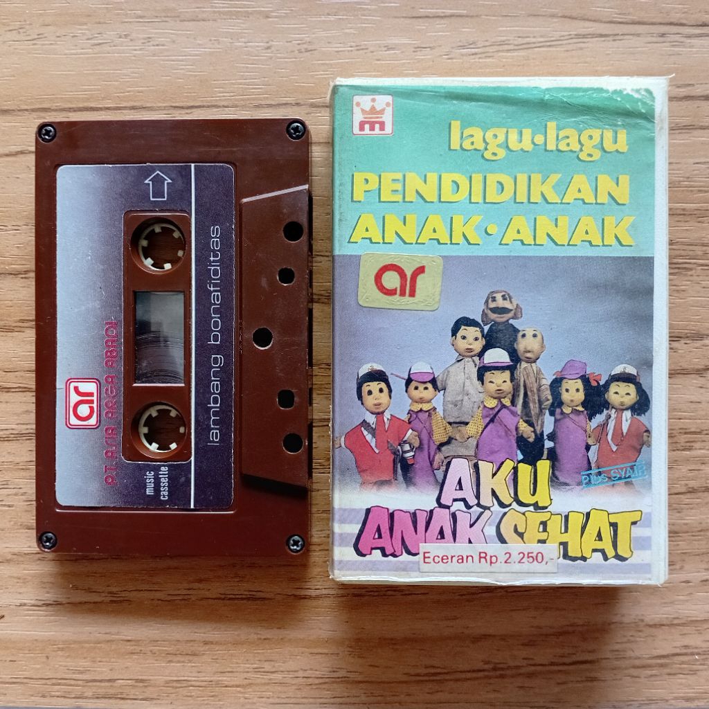 Kaset Group Si Unyil Lagu Pendidikan Anak-anak Aku Anak Sehat (1989s) Original AR Records