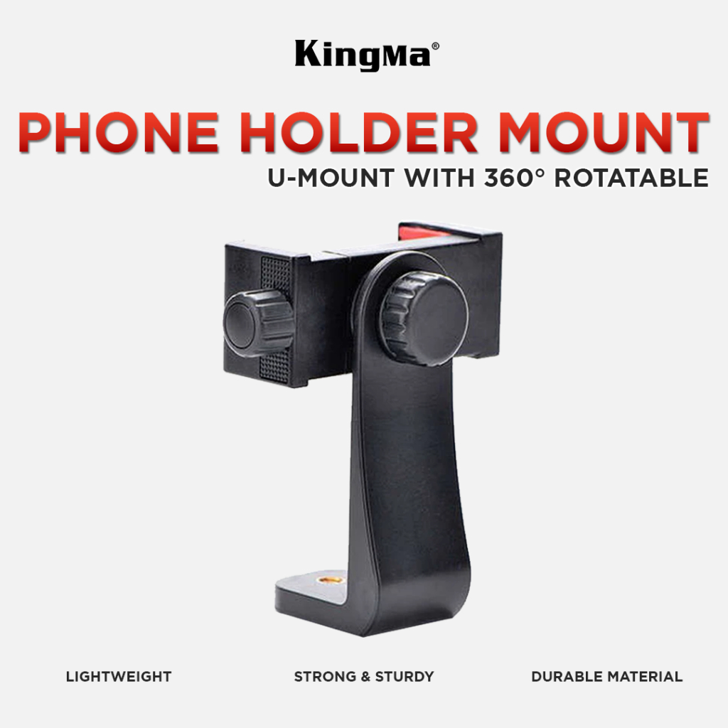 Kingma Phone Holder U-Mount With 360 Rotating Mount Terbaru 