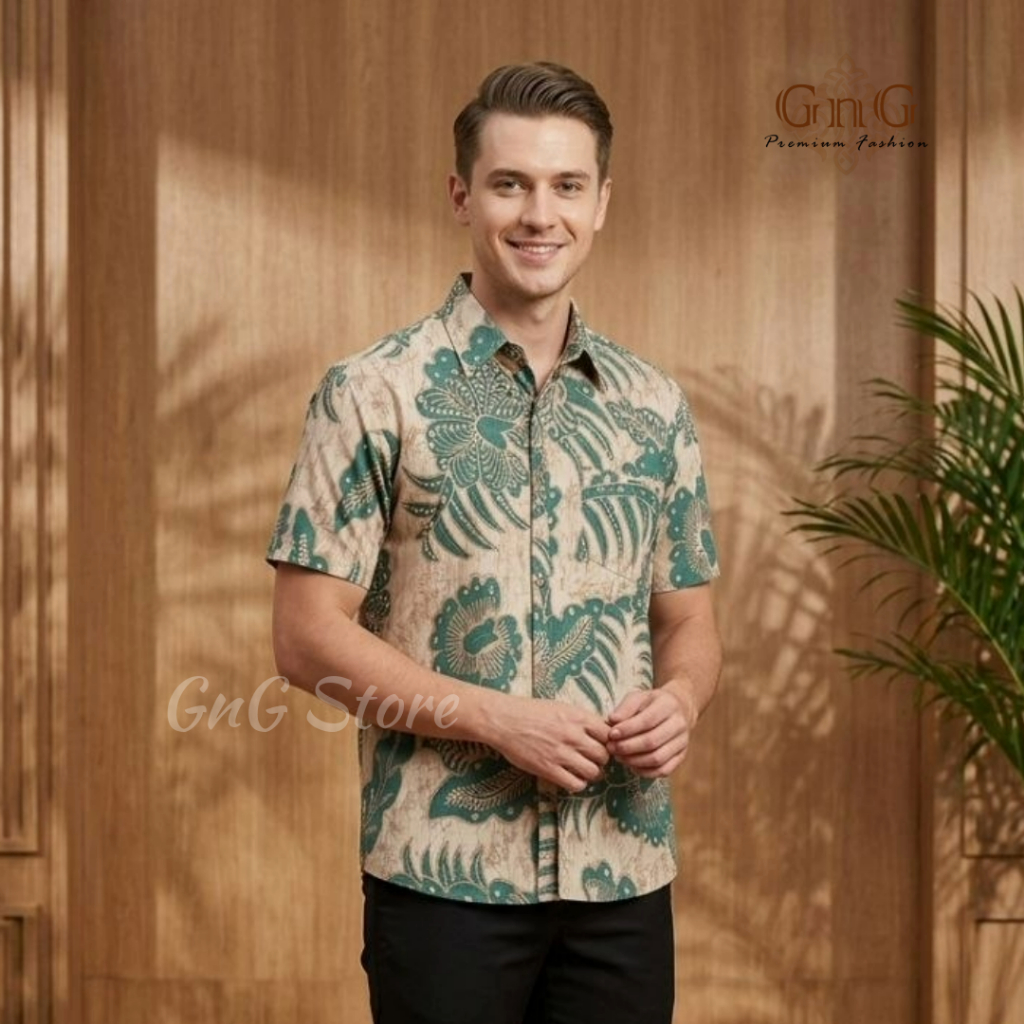 Kemeja Batik 113 BHK / Seragam Batik/ Batik Pria/ Batik Jumbo/ Nuansa Batik/ Batik Etnik