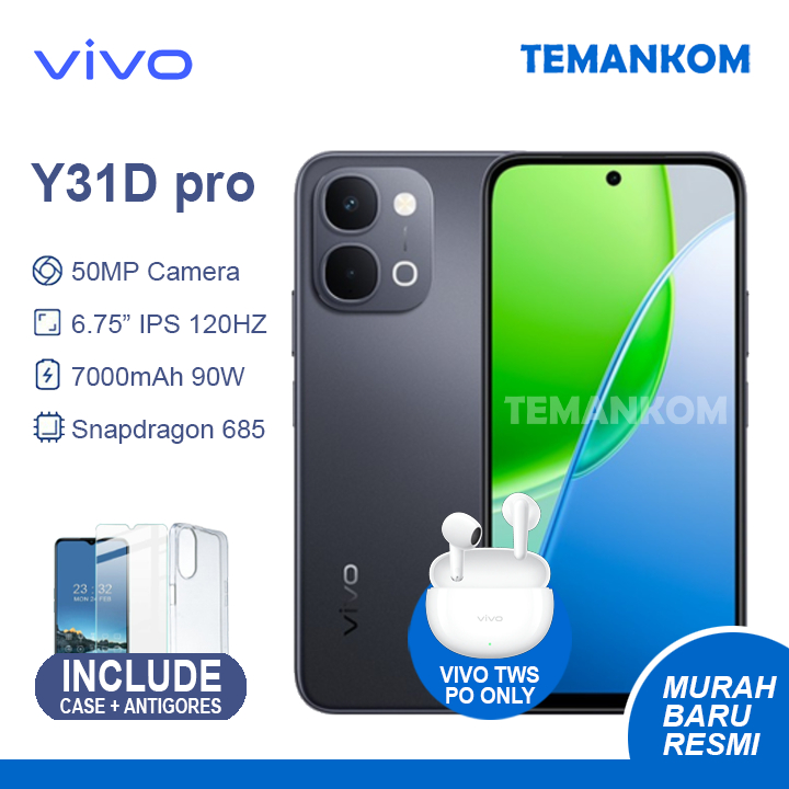 Vivo Y31D PRO 12GB RAM 6+6 Extend RAM 6/128 6GB 128GB Extend RAM 6GB VIVO Y31 D Baru Murah Garansi R