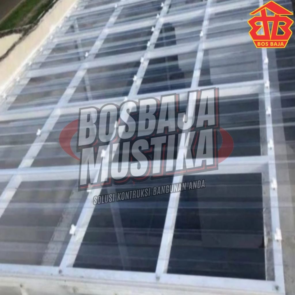 ATAP SPANDEK TRANSPARAN LEBAR 1M - ATAP KANOPI TRANSPARAN