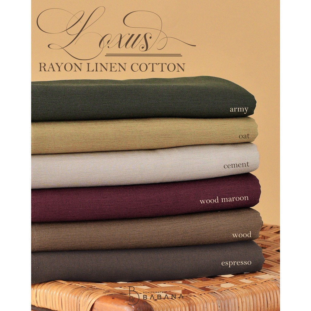 Babana Kain Kemeja Blouse Dress Kulot Linen Rayon Katun Polos