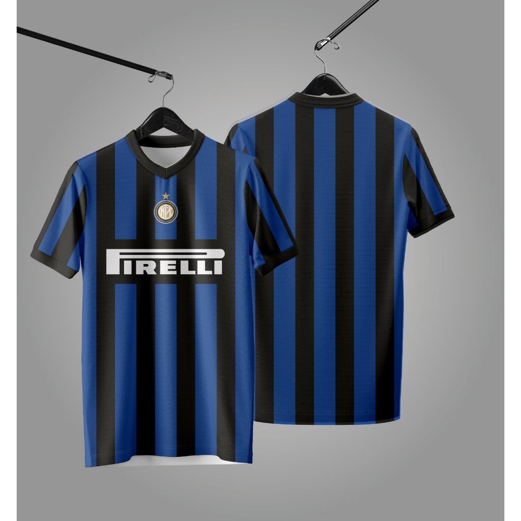 JERSEY FANTASY INTER MILAN FC RETRO BERKUALITAS