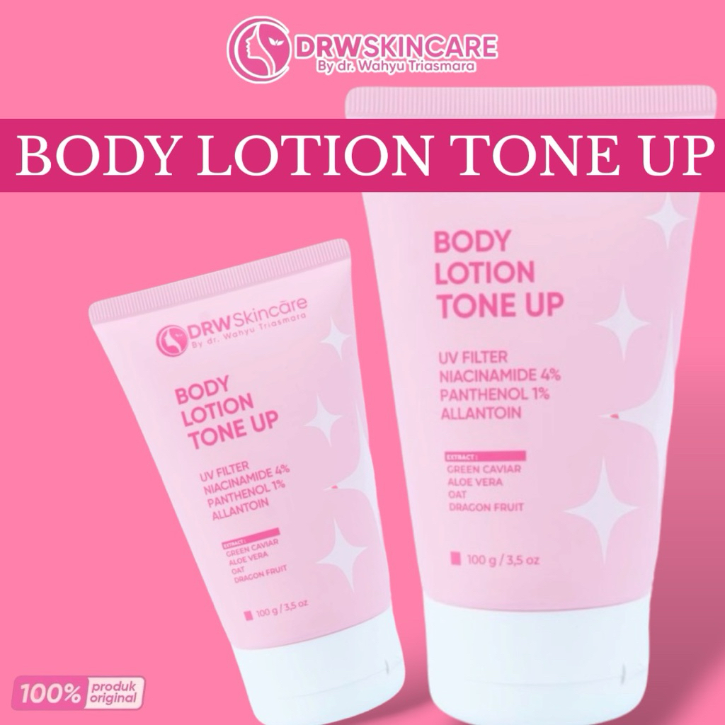 DRW Skincare Body Lotion Tone Up Brightening Whitening Day Cerah Instant Cepat Bersih Membersihkan M