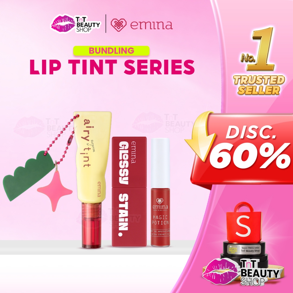 Emina Liptint SERIES - Magic Potion-Glossy Stain-Airy Surprise Tint | Lip Gloss | TnT Beauty Shop