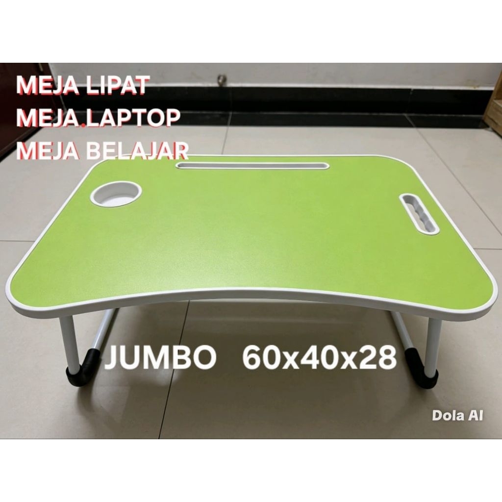 Meja Lipat, Meja Laptop, Meja Belajar JUMBO  Portable Serbaguna