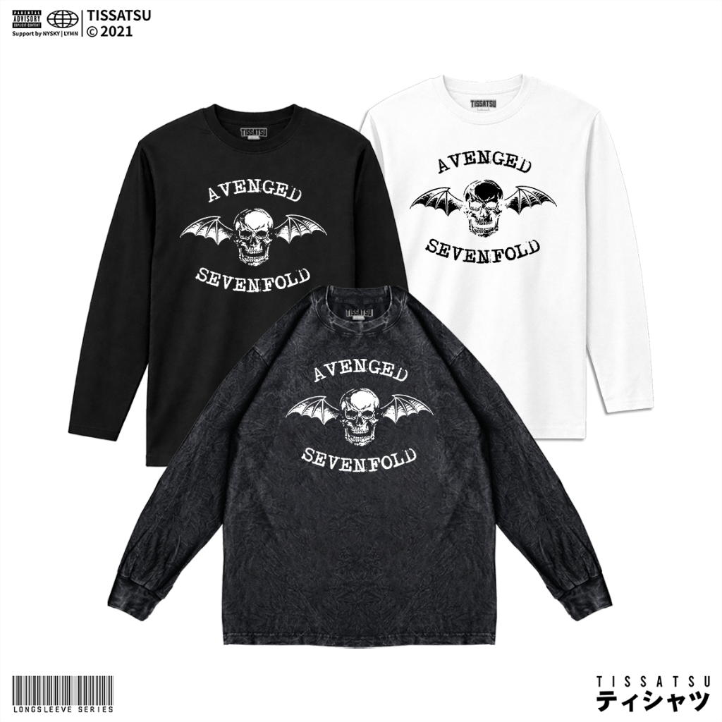 TISSATSU Longsleeve AVENGED SEVENFOLD Oversize / Baju Lengan Panjang AVS-6