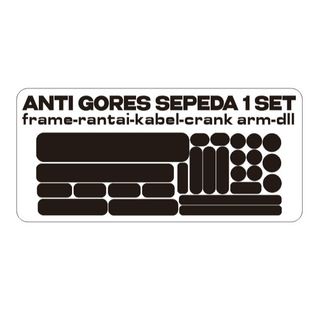 Stiker Pelindung Frame Sepeda  1 set