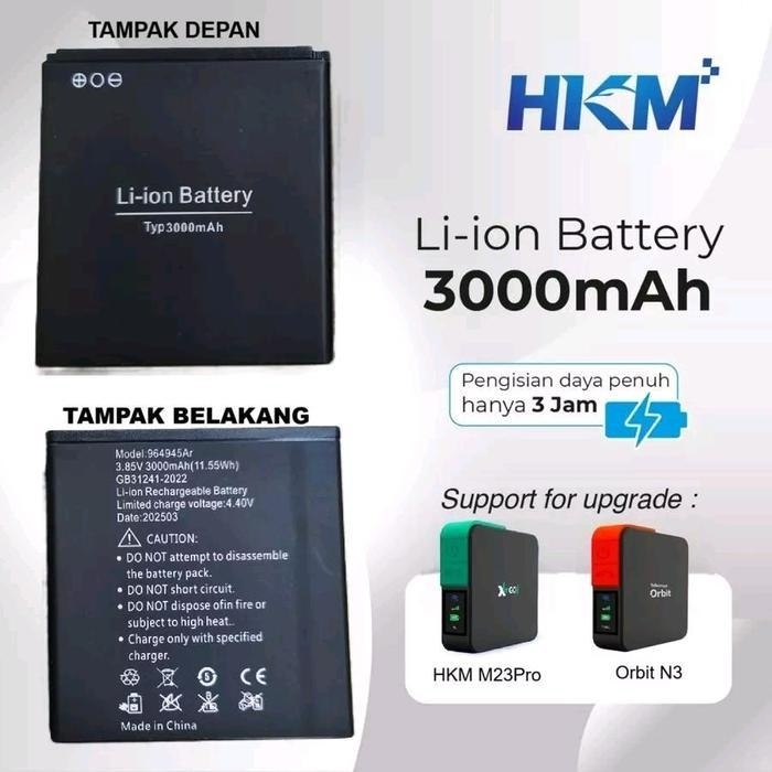 BATERAI MODEM MIFI HKM M23 Telkomsel Orbit MiFi N3 XL GO