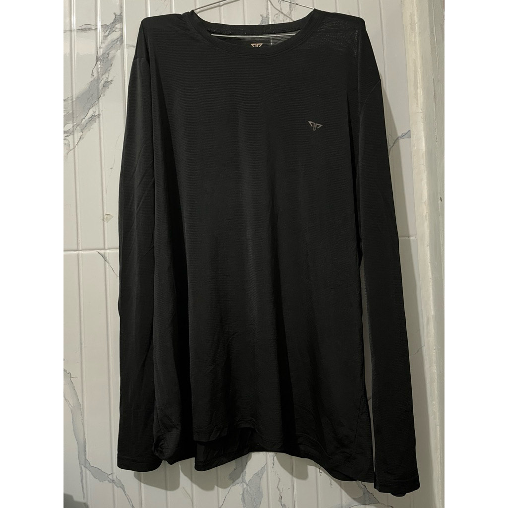 PL Kaos Olahraga Hitam Unisex