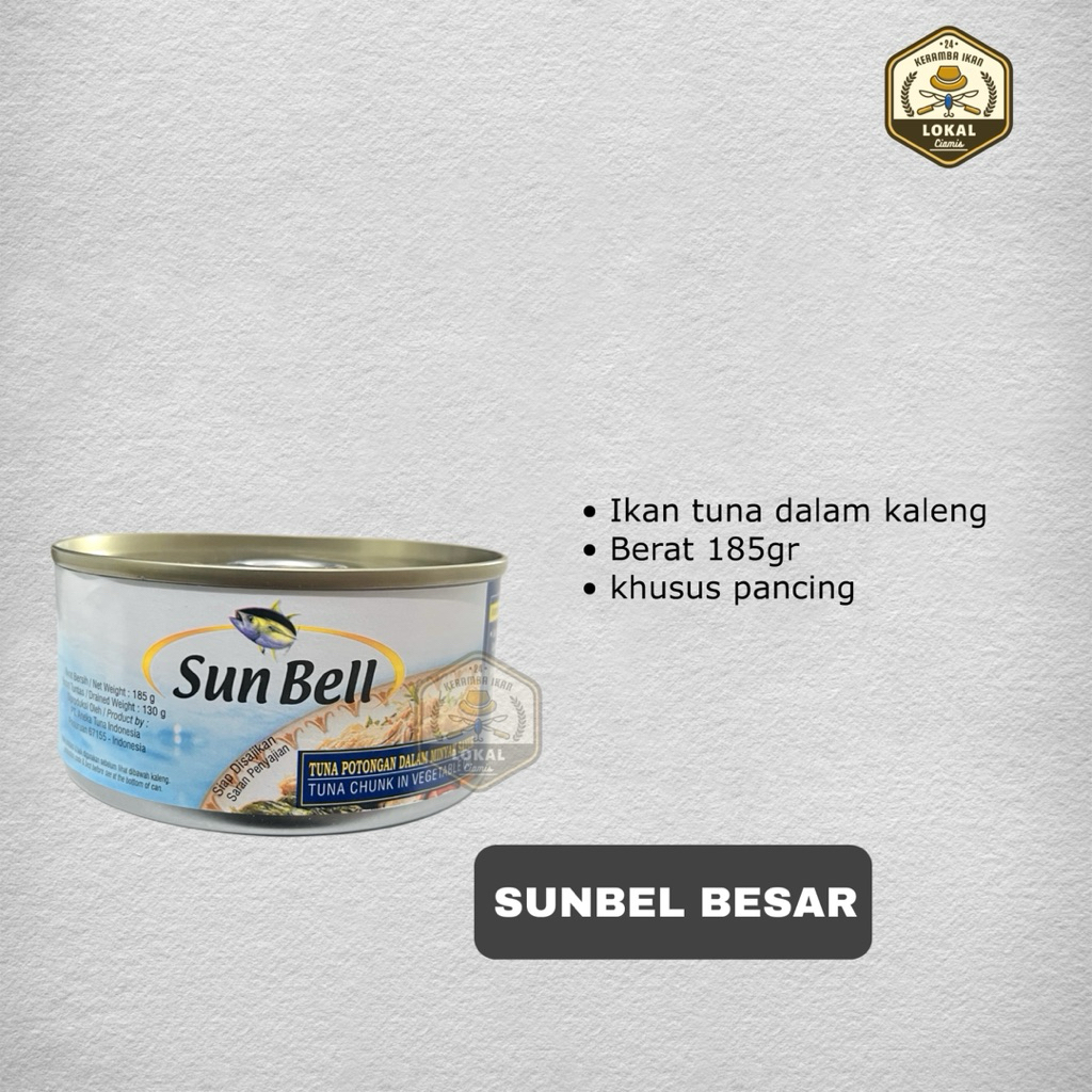 Umpan sunbel besar 185gr Ikan tuna dalam minyak khusus pancing