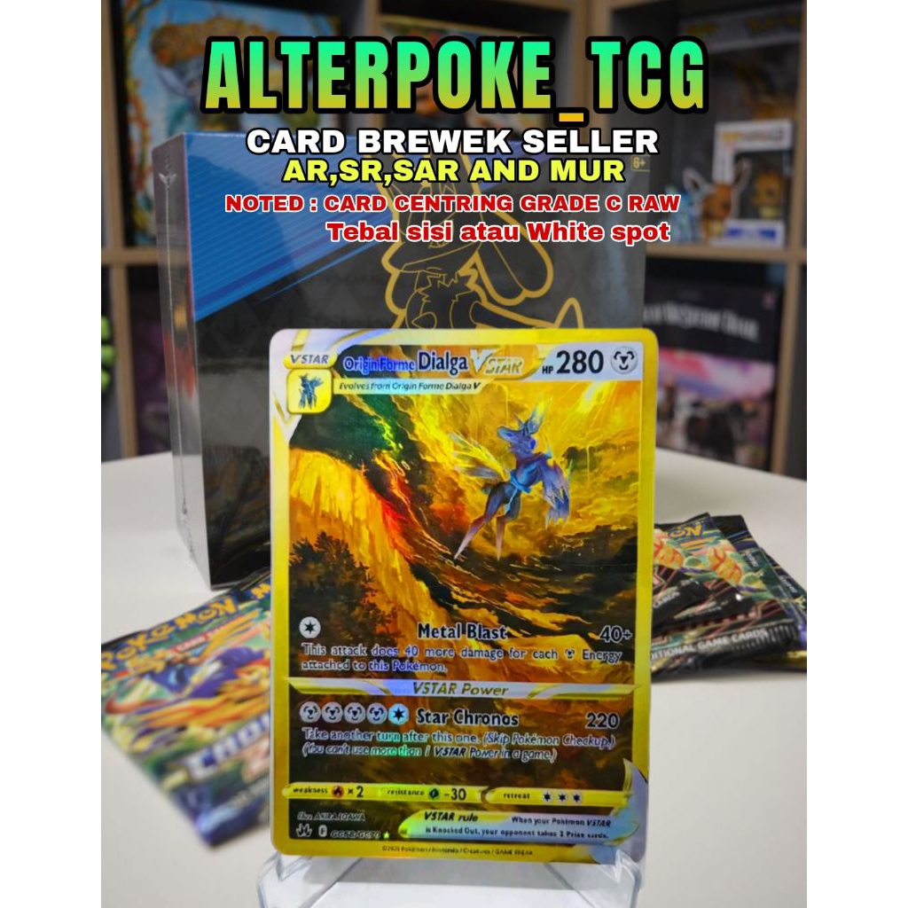 ORIGIN FORME DIALGA VSTAR CG68/GG70 PALKIA POKEMON KARTU