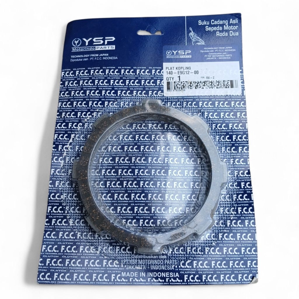 YSP 5 PCS PLAT KOPLING FIZR (4WH) -F1ZR/FORCE ZR KAMPAS KOPLING ORIGINAL BERGARANSI